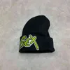 Hip Hop Kapağı Beanie Mattey Boy Seks Kayıtları İşlemeli Deri Patchwork Yün Örgü Soğuk Şapka Erkekler Sarkık Beanie Erkek Sarkık Beanie B4401552