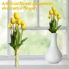 Dekorative Blumenkränze, 7 Stück, künstliche Mini-Pu-Tulpe, Simulationsblume, Hochzeit, gefälschte Heimdekoration, Pflanze