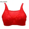 X9070 Mastectomy Bra Tube Top Type Rimless Underwear Gathered Seamless Plus Size Lingere Lace Pocket Bra Prosthesis Bras 210623