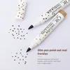 Gezicht make-up freckle pen foundation simulatie sproeten potlood 2 kleuren donker / licht bruin neutraal waterdicht langdurig Make-up zachte dot sopt pennen