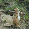 Everyday Collection Squirrel Animal Beeldje Miniaturen Fee Tuin Ornamenten Woondecoratie Vrienden Gift Bonsai Decor 211021