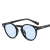 Occhiali da sole Robert Downey per occhiali da lenti oceanici rotondi blu rossi di moda retrò con telaio acetato di occhiali 11131296