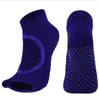 Kvinnor Anti-Slip Fitness Dance Pilates Socks Professionell Inomhus Yoga Öppna Fem Toe Backless Exercise Ballett Lady Training Grip Sock Slipper Tillbehör