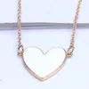 Mode coeur arc-en-ciel lèvres perle oeil pendentif collier pour femmes filles Simple classique cristal bijoux doré fête d'anniversaire cadeau