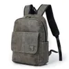 Men's Travel Bookbag Vintage Shoulder Bag Korean Backpack Man Personality Pu Leather Large Capacity Laptop Back Pack