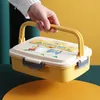 Roestvrijstalen student lunchbox draagbare kinderen isolatie verzegelde diner plaat Bento boxes voedselcontainer