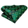 Bow Blecken Hi-Tie Green Box Neuheit Seiden Hochzeit Krawatte f￼r M￤nner Handy Cufflink Set Fashion Designer Geschenk Krawatte Business Party243a