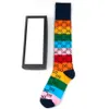 Herrstrumpor lyxig designer multicolor sock för män kvinnor strumpor herr högkvalitativa äldre gator bekväma strumpor