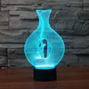 Adler Vogel Specht Papagei Tier Acryl 7Color Schreibtischlampe 3D Lampe Neuheit LED Nachtlicht Millennium Falcon Licht