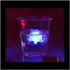 Украшение для вечеринки Aoto Colors Mini Romantic Luminous Искусственный кубик льда Flash Led Light Wedding Christ