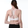 Gymkläder Impact Criss Cross Workout Sport Bras för Kvinnor Strappy Criscross Bra Yoga Running Fitness Athletic ActiveWear Topps