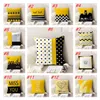 Super Soft Yellow Series Pillow Case Cushing Cover Printed Soffa Bilkudde Skal Hushållsartiklar Hem Textil T2i51896