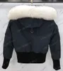 Mężczyźni Kobiety projektantki w dół prawdziwe lisowe futra kurtki płaszcz zimowy wodoodporny na zewnątrz zagęszczony ciepły garnitur wysokiej jakości S3040804