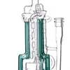 2021 Big Hookah Bong Recycler 14.5 Inch Hoge Kleur Teal Glass Bongs DAB RUG Waterpijp 14mm Joint