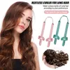 Heatless Curling Rod Opaska dla Kobiet Kurarki Do Włosów Wstążka Wrap Kit Silk Curls Włosy Włosy Brak Heat Curlers Rolki Narzędzia stylizacji