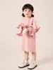 Toddler Girls Ruffle Trim Flounce Sleeve Dress SHE