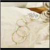 Bangle Jewelry Bracelets Fashion Jewelry Simple Diamond Love Opening Bracelet Retro Persoonlijkheid 5 -delige Set armbanden Drop levering 2021 8WSHN