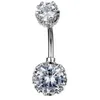 Yyjff D1039 Zircon Belly Ding Ring Clay
