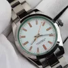 Luksusowy zegarek dla mężczyzn Watch 40 mm Strap Stael Strap Paski Męskie zegarki Automatyczny ruch mechaniczny Sapphire Glass 5atm Waterproof