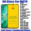 9D full cover tempered glass phone screen protector for motorola MOTO G 5G G fast pro play power g stylus 2021 Dsfy one 5g ace uw one action fusion plus