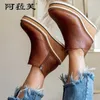 Platform Chelsea Kadın Çizmeler Moda Goth Casual Takozlar Botas 2022 Kış Sıcak Ayak Bileği Kar Tasarımcısı Orta Topuklu Kadın Ayakkabı 211021