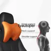 Car Seat Headrest Travel Rest Neck Pillow Seat Auto Memory Space Cotton Head Support Cushion Cover Lumbar Pillow Car Accessories