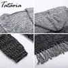 1Women Long Cardigans Sweater de malha tassel aberto ponto aberto cardigan moda knitwear sexy inverno casaco feminino 210514