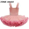 Letnie Dzieci Dziewczyny Dress Sling Tutu Princess Dresses Cute Style Dzieci Moda Ubrania E0666 210610