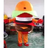 Hamburguer Hamburger Mascot Traje Cartoon Theme Caracteres Carnaval Festival Fantasia Vestido Xmas Adultos Tamanho De Aniversário Festa Outdoor Outfit Outdoor