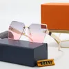 Diseñador Gafas de sol moda Polaroid lentes diseñadores para hombres mujeres marca vintage cuadrado gran marco superior hardware decoración Anti-UV unisex con caja de regalo gratis