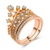 Boooying Boheemian Diamond Crown Dropshaped Retro Style Joint Rings Set8636456