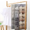 Wall Door Hanging Storage Bag Double Side Underwear Bra Socks Sorting Closet Wardrobe Home Organizer Boxes & Bins