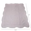 25pcs Lot Scalloped Cotton Quilted Blankets GA Warehouse Navy White Pink Ruffle Toddler Baby Gift Blanket 4Colors Baby Wraps DOM106538