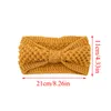 Winter Knitted Elastic Headbands Crochet Bow Wide Turban Women Ear Warmer Hair Bands Knitting Wool Hairband For Hair Accessories