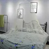 Mosquito élégant pour double rideaux coton auvent rond dentelle dentelle filet de dôme tente de lit polyester