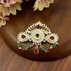 Pins Brooches Sunspicems Gold Plating Colorful Crystal Morocco Brooch For Women Arab Wedding Jewelry Caftan Bohemia Bridal Bijoux Gift Seau2