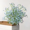 Decoratieve bloemen kransen 5 stks 63cm wit babys adem kunstmatige gypsophila plastic nep boeket voor bruiloft huis el party decoratie