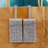 Classique strass balancent gland boucles d'oreilles pour les femmes de haute qualité za cristal longues boucles d'oreilles mode bijoux de noël cadeau