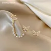 butterfly chain earrings