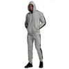 Running Sats Sport kostymer för män 2021 Vår Höst Mäns kostym Fashion Pullover Hoodie Trousers Sportkläder Fitness Sweatpants