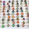 50 pcs anéis de mulher para mulheres natural gemstone anel feminino moda vintage jóias a granel 2022 tendência atacado