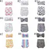 Conjunto de roupas de bebê Floral pontos Bowknot Headband Drawpers Terno de Nylon Treinamento Calcinha Lavável Lavável Underwear 11 Projetos Opcional