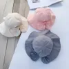 A888 Cappelli in cotone per bambini primavera estate Cappello da pescatore per bambini Cappello da sole per bambina con fiocco Bowknot Princess