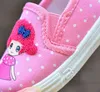 Girls Canvas Shoes Slip On Pink Denim Baby Loafers Kids Lovely Footwear Nina Zapatos Chaussure SandQ Spring Autumn 220115