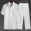 Skriv ut herrskjorta kinesisk stil Casual tröjor Män Kung Fu Uniform Turn-down Collar Short Sleeve Oversized Camisa Dragon Tang Suit 210524