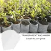 Planters Pots 200pc niet geweven kinderdagverblijftas Family Garden Zaailing Cultivatie 3.9x3.9inch Zaailing-razende broedplanting