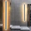 Outdoor Wall Lamps Long Strip LED Lamp Waterproof Linear Light Villa Garden Pillar Porch Corridor Front Door325j