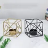 Candle Houders Creatieve Iron Art Candlestick Nordic Retro-stijl Geometric Huis Kleine meubels Decoratieve theelichthouder