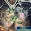 Present Wrap Florist Dekoration Potted Clear Flower Bag Plast Plast Vattentät Bouquet Portable Transparent Collocation Packaging1 Fabrikspris Expert Design Kvalitet