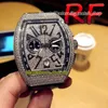 Вечность спортивные часы RF V2 версия мужская коллекция V 45 Япония Miyota кварцевый хронограф Движение замороженные led out out out gypsophila алмазный циферблат мужские часы